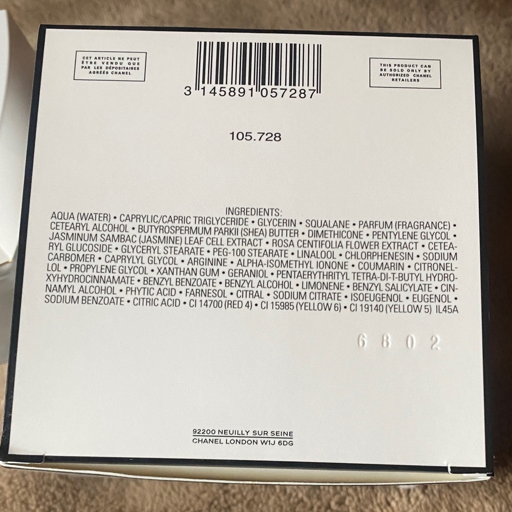 CHANEL No. 5 Body Cream in White and Black EMPTY! - Picture 2 of 4